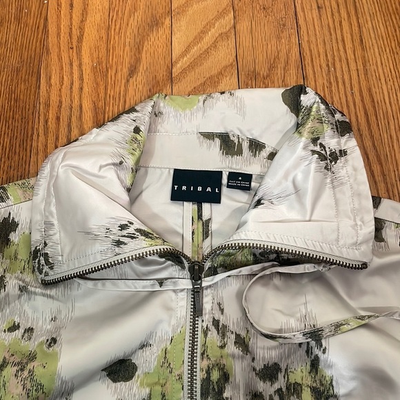 Tribal Balloon Sleeve Floral Print Jacket size 4 - Picture 4 of 9